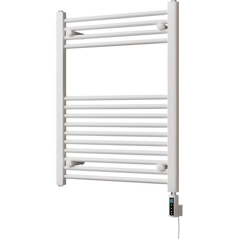 Zennor - White Electric Towel Rail H800mm x W600mm Straight 400w Thermostatic WIFI (1/3)
