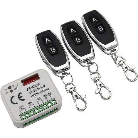 Garage Door Remote Receiver 433 868mhz Rx Multi 300-900mhz Ac/dc 9-30v With Remote-yu Remote Control (1/5)