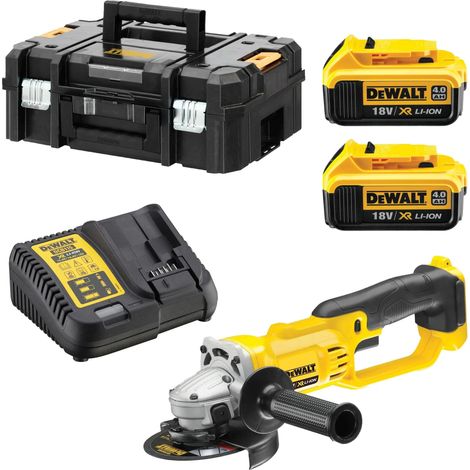 DEWALT 18V Li-Ion Winkelschleifer (2x 4Ah) XR Ø125mm + Koffer DCG412M2-QW