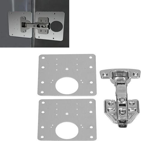 Kit de réparation et d'installation de charnières en acier inoxydable (1/5)