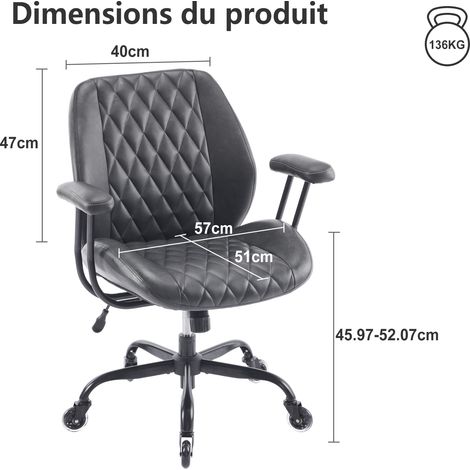 Sillas, boya de oficina, correspondiente a una silla de ordenador saludable que se puede ajustar, soportada por la rotación de las sillas de oficina, una negra, de qué se trata (1/5)