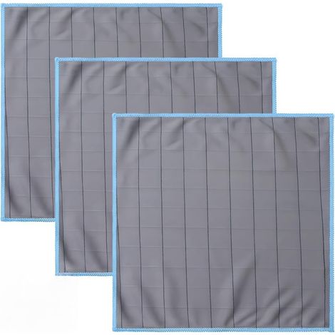 3 Pièces Chiffon Microfibre Carbone, Serviette Sans Trace Absorbant Polissage Lingette Essuie Verre Chiffon en Fibre de Carbone pour Vitres Miroirs Écrans Vaisselle Cuisine Menage Voiture 30 X 30 cm (1/5)