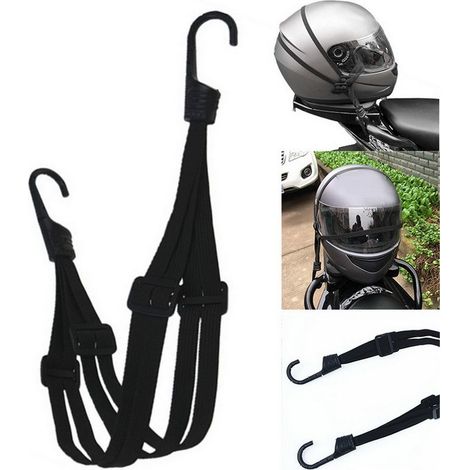 Sangles universelles pour bagages moto - Sangles pour vélos - Pinces à bagages avec crochets - Filets de sécurité rétractables très résistants - Sangles d'arrimage en caoutchouc (1/5)