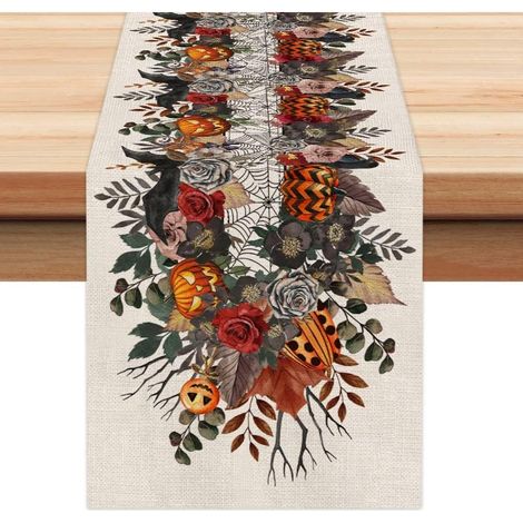 Chemise De Table - 33 x 183 cm - Polyester Filé - Décoration De Fête Et Intérieure - 1 Pièce (1/3)
