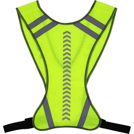 Gilet Velo Reflechissant, Gilets Jaunes, Gilet Fluo avec Poche, Vêtements Réflecteurs Fluorescent, Haute Visibilité Veste Fluo de Securite, Sécurité Réglable pour Femme et Homme (1/5)