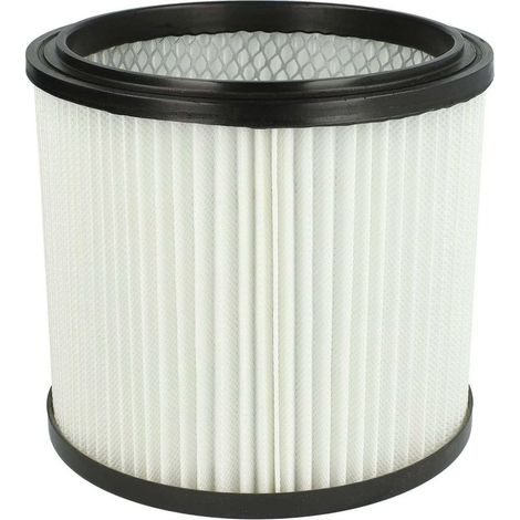 1x filtre plissé compatible avec Lavor Ashley 100 300 aspirateur - noir / blanc (1/4)