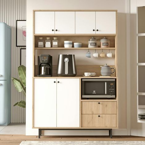 Buffet cuisine moderne niche micro-ondes L 120 cm JENA (1/5)