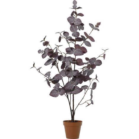 Branche d'Eucalyptus Artificiel Décorative pour Vase et Bouquet, Violet, 86 cm - PANGIVO
