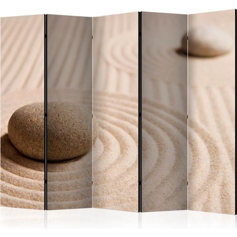 Paravent 5 Volets "Sand & Zen" 172x225cm (1/2)