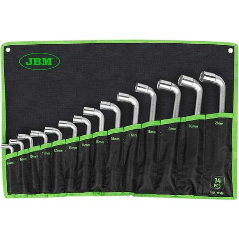 Chiavi e bussole jbm double mouth spanner set 14 pezzi CrV