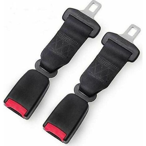 Rallonge de ceinture de sécurité 23 cm rallonge de ceinture de sécurité de voiture noir-Pour les sièges avant uniquement (1/5)