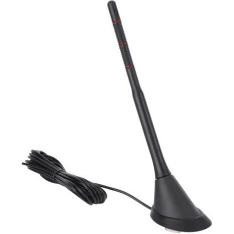Antenne DAB + FM pour voiture – Étanche – Matériaux ABS + PVC – Gain 15db – Installation facile 12V – Compatible autoradios