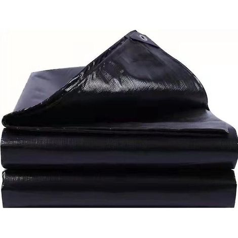 Bâche noire ultra-résistante - 260 g/m², 2 m x 3 m (1/4)