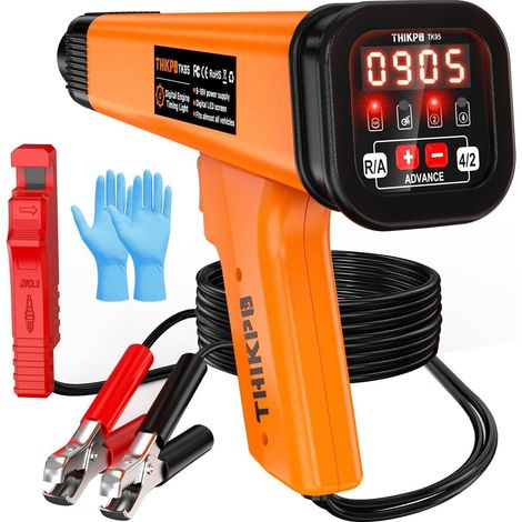 Lampe Stroboscopique de Calage Allumage 12V avec Compte-Tours – Lampe à Éclair Xenon pour Moteur Essence 2 (1/5)