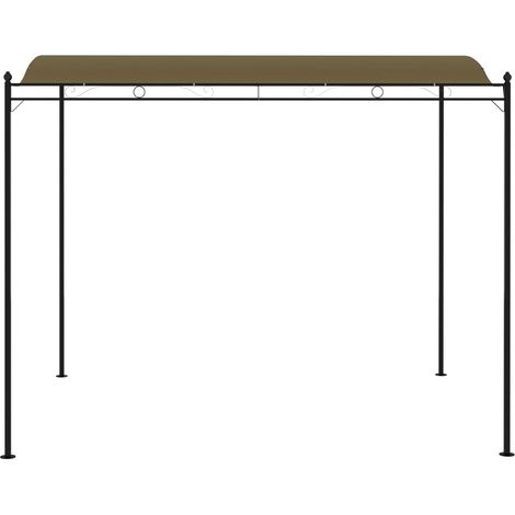 INLIFE Auvent de parasol 3x2,5 m Taupe 180 g/m² (1/5)