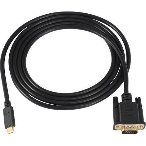 Câble USB-C vers VGA de 1,8 m (5,9 pi), câble USB Type C vers VGA, compatible avec les périphériques USB 3.1 (1/5)