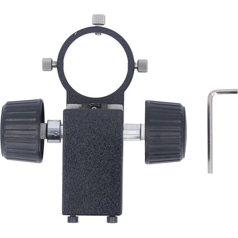 Support de tête de Microscope stéréo 50mm, support de mise au point en alliage d'aluminium, accessoire pour bras de pilier (1/5)