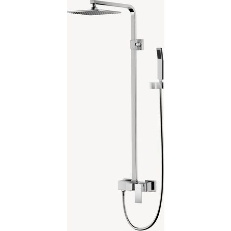 Columna de ducha mural cromada - Sirius