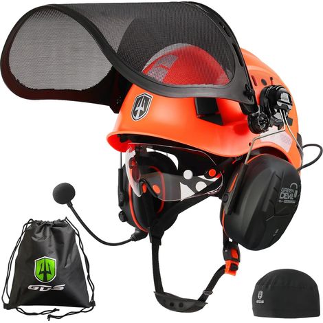 Chainsaw Helmet, Forest Protection Helmet, Safety Helmet with Hearing Protection and Visor 3 in 1 (1/5)