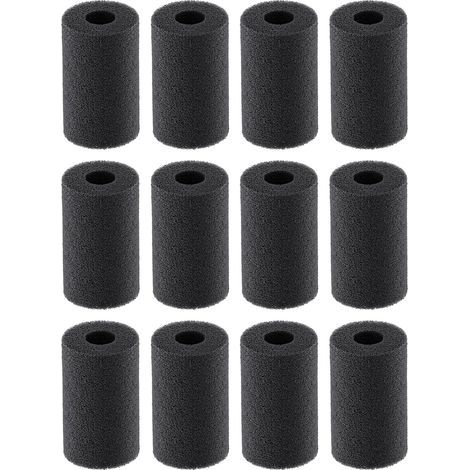 12 Sponges, 7cm Prefilter, Anti-Suction Foam, Aquarium Filter, For Shrimp and Fry (1/5)