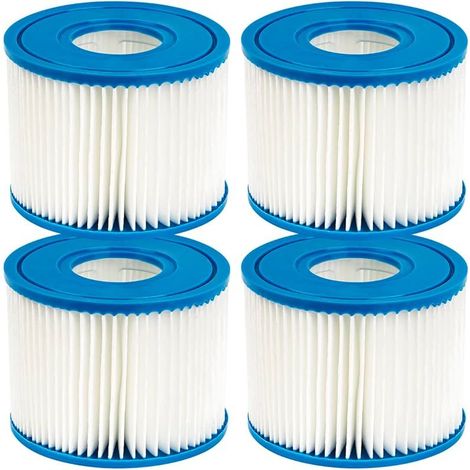 Lot de 4 filtres de piscine pour Intex PureSpa Type S1 Cartouche pour 29001E PureSpa Filtre gonflable de piscine Catridge (1/5)