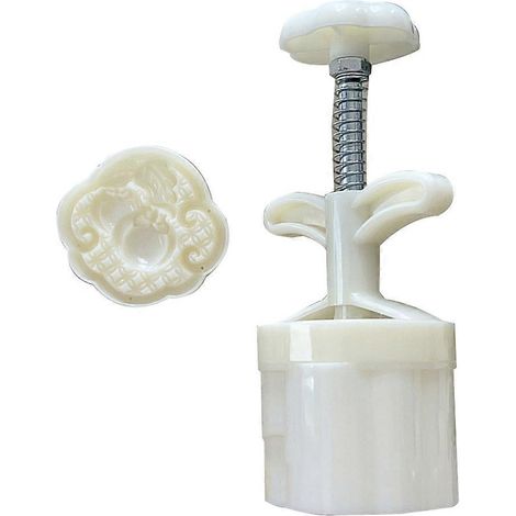 Mondkuchenform mit Kaki-Motiv, Keksausstecher, Handdruck-Mondkuchen-Backwerkzeug