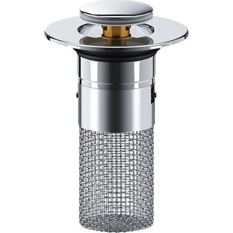 Cap for pipe sink 2 in 1 with filter to hair, cap sink for hose drainage of 34 to 40 mm (1/4)