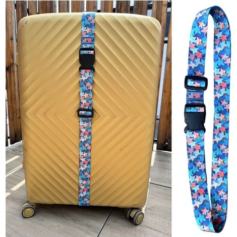 Correa de seguridad para maleta con estampado de estrella, 200 cm. (1/5)