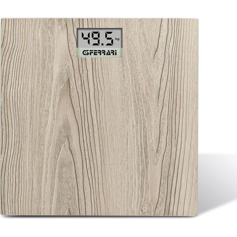 G3FERRARI G30065 Bilancia pesapersone digitale max 150 kg colore legno (1/5)