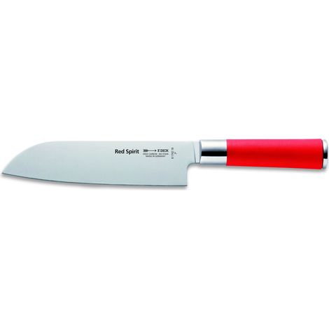 Dick Santoku couteau de cuisine, Red Spirit 18 cm, affûtage cunéiforme