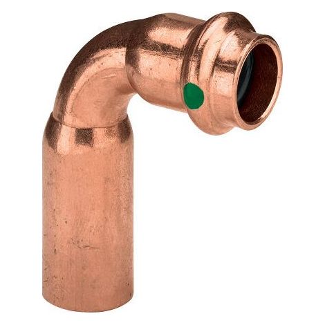 Bogen 90 Grad mit SC Profipress 2416.2 in 15x12mm Kupfer (1/2)