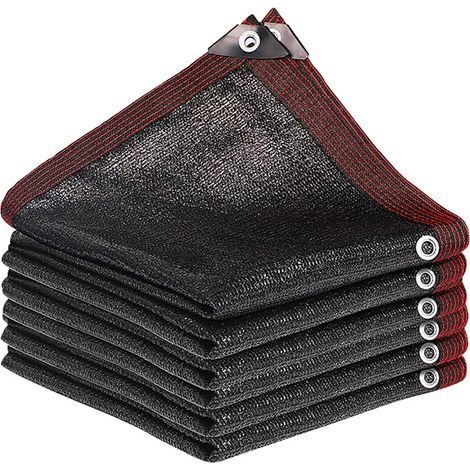 22 m Sonnensegel für den Außenbereich, 90 % Lichtundurchlässigkeit, Sonnenschutznetz für Autos, Pergola-Sonnenschutznetz, Schwarz (1/5)