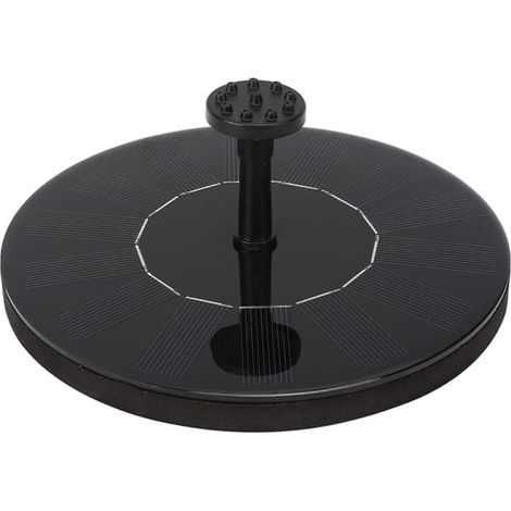 Kit de pompe solaire Solvatten pour fontaine à eau, sans balais, alimentée par énergie solaire CC, avec double filtre noir, débit réglable et 6 buses.