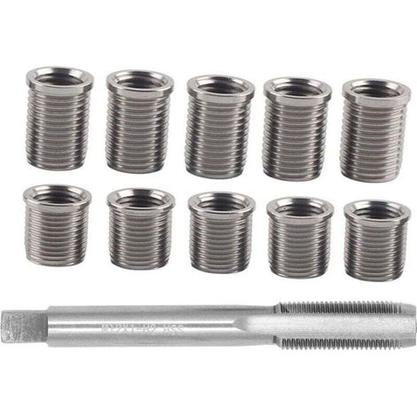Kit de Réparation Filetage Bougie Allumage Boulon M10x1.0 M12x1.0 Accessoires Automobile Robinet (1/4)