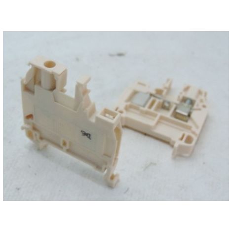 Bloc de jonction vissé beige D4/6 ADO pour fil 1.5mm² pas de 6mm (ENTRELEC 019907005) ABB 1SNA199070R0500