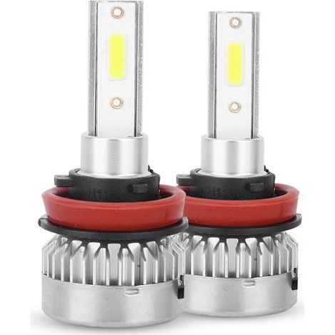 Lot de 2 ampoules LED H8 H9 H11 pour phares de voiture, étanches, feux antibrouillard, 110 W, 6000 K - AquaForge (1/5)