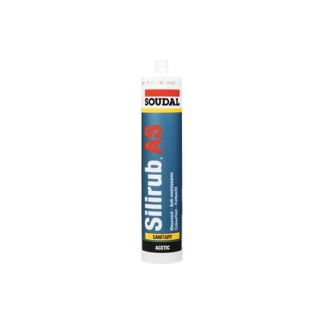 Soudal – Silicone translucide 300 ml – Cartouche pour sanitaires et cuisines – Résistant à l'humidité – Application facile et précise (1/2)