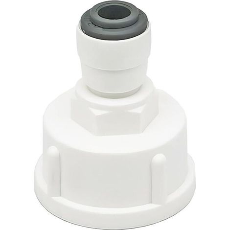 Schnellkupplung für Kühlschrankwasserschlauch – 1/4″ Außengewinde auf 3/4″ Innengewinde, doppelgelenkig, auslaufsicher und einfach zu montieren