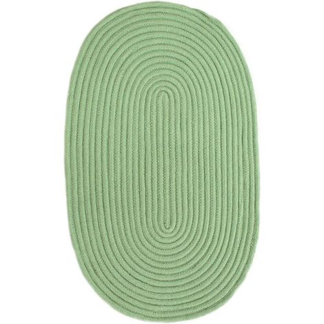 TAMTAM - Tapis en coton effet cordage vert basilic 50x80 (1/4)