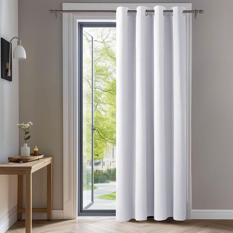 Deconovo Blackout Curtain Thermal Acoustic Curtains Light White Grey (1/5)