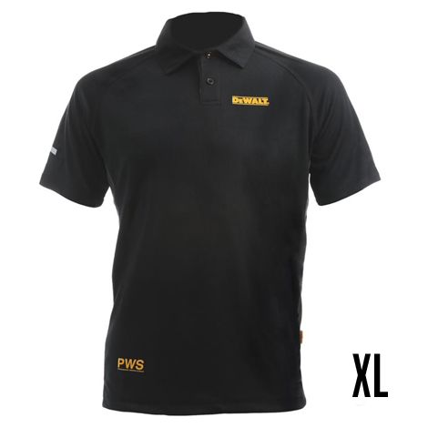 DeWALT - Polo Rutland Performance para hombre, talla XL, negro 48908/XL (1/5)