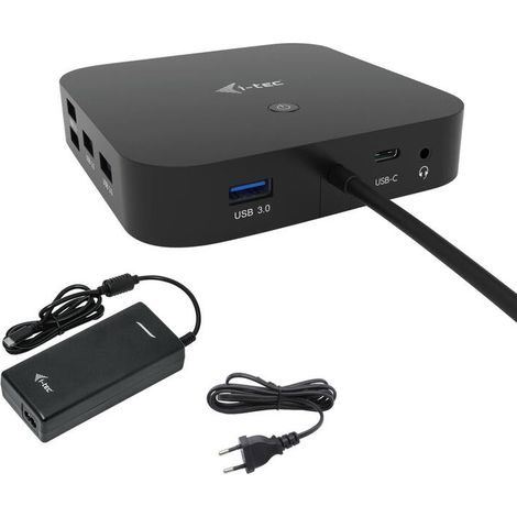 USB-C HDMI DP Docking Station with Power Delivery 100 W + Universal Charger 112 W (1/4)