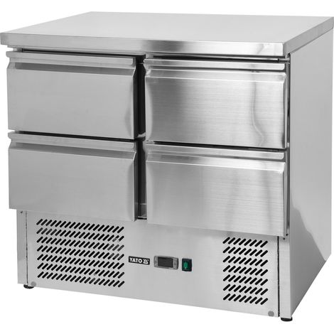 Comptoir réfrigéré à 4 tiroirs, plage de température -2 à +8 °C, 170 W, 220 L (1/5)
