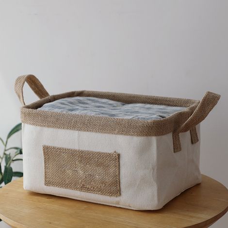 Panier à linge pliable, panier à provisions, grande capacité, bac de rangement pour vêtements sales à la maison (1/5)