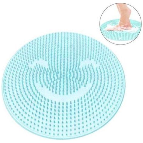 Lazy Silicone Back Massage Pad Bathroom Washing Foot Mat Exfoliating Foot Brush Shower Room Anti-Slip Mats with Suction Cup (1/4)