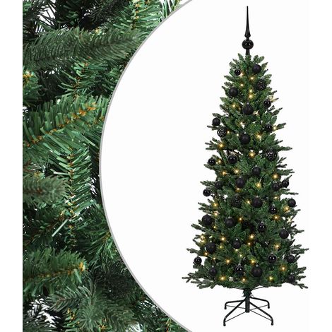 Árbol de Navidad artificial con bolas 120 cm 150 LED vidaXL (1/5)