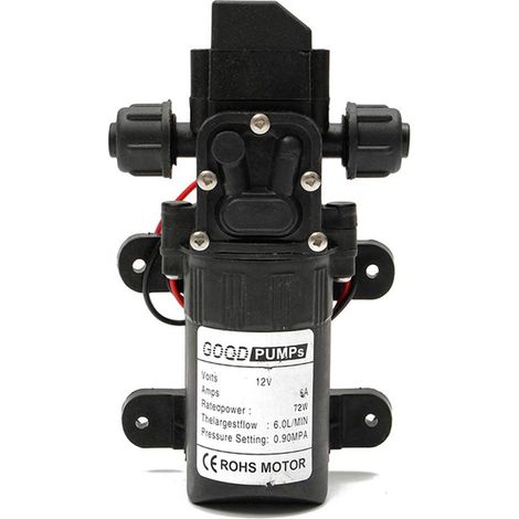 Pompe à eau haute pression DC 12 V 6 L/min auto-amorçante avec interrupteur automatique pour lavage de voiture , nettoyage de bateau et arrosage du jardin (1/5)