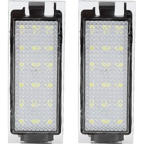 Éclairage Plaque Immatriculation Auto, Lampe de Plaque D'immatriculation Led de Voiture, Perles Lumineuses LED, Compatible avec III/IV II/III (1/5)