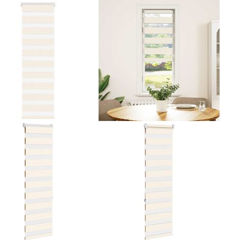 vidaXL Store zèbre beige marbré largeur du tissu 45,9 cm polyester (1/5)