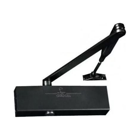 [JAMAIS UTILISÉ] Ferme-porte GR200115 avec frein d'ouverture bras standard noir charge 80kg
